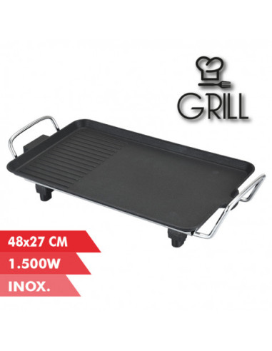 PLANCHA DE ASAR 48X27CM 1500W MUVIP