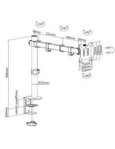 SOPORTE DE MESA 1 MONITOR 13-32 CROMAD 2