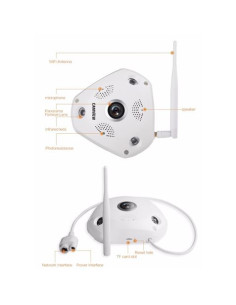 CAMARA IP PANORÁMICA 360º 5MP | WIFI | SD | ONVIF | CAMVIEW 2
