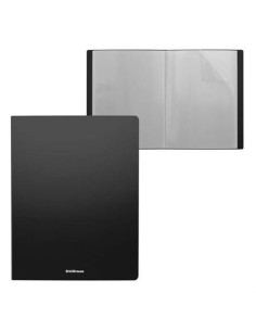 CARPETA DE 20 FUNDAS INTERIORES A4 NEGRO ERICHKRAUSE