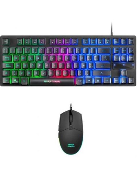 KIT TECLADO + RATÓN GAMING MARS GAMING MCPTKLES