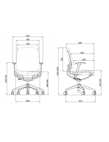 SILLA OFICINA ZENITH COLLECTION CROMAD