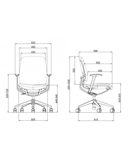 SILLA OFICINA ZENITH COLLECTION CROMAD