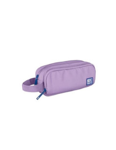ESTUCHE 3 CREMALLERAS CON ASA LATERAL VIOLETA OXFORD