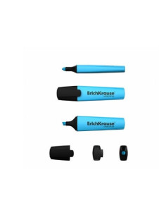 MARCADOR FLUERESCENTE AZUL PUNTA BISELADA ERICHKRAUSE