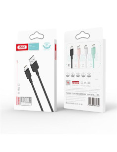 CABLE NB156 SILICONA USB - MICRO USB | 2.4A | 1 MTR | NEGRO XO 2