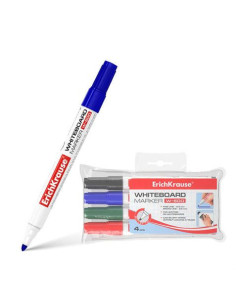 PACK 4 ROTULADORES PARA PIZARRA BLANCA 0.8/2.5MM ERICHKRAUSE