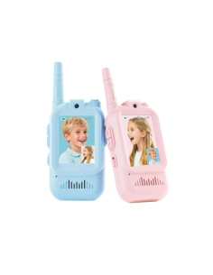 PACK 2 WALKIES TALKIES INFANTILES CON CAMARA AZUL/ROSA DJJ02 XO