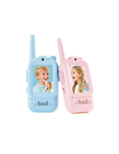 PACK 2 WALKIES TALKIES INFANTILES CON CAMARA AZUL/ROSA DJJ02 XO