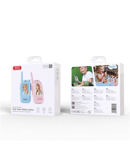 PACK 2 WALKIES TALKIES INFANTILES CON CAMARA AZUL/ROSA DJJ02 XO