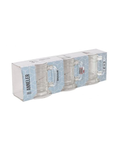 SET 3 JARRITAS CON ASA 35CC ANNELER ARCOGLASS