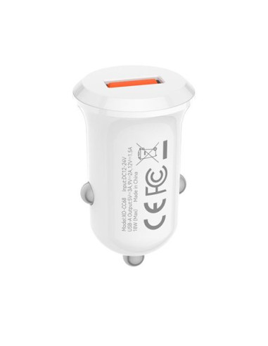 CARGADOR DE MECHERO 18W CC68 BLANCO XO