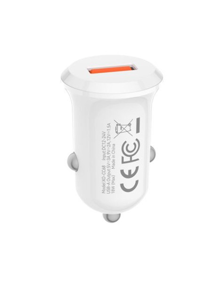CARGADOR DE MECHERO 18W CC68 BLANCO XO