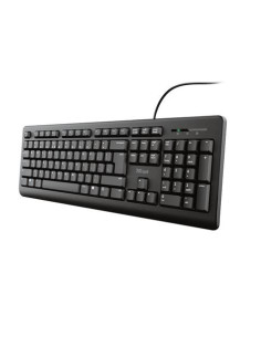 TECLADO TRUST TK-150 TAMAÑO COMPACTO RESISTENTE VERTIDOS