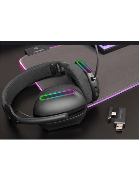 AURICULARES BLUETOOTH 5.3 GAMING ARGB 7.1 MHWPRO MARS GAMING