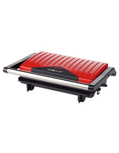 SANDWICHERA INOX GRILL 750W ROJA MUVIP