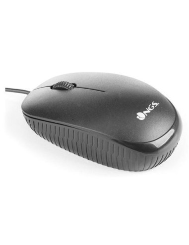 RATON CON CABLE FLAME OPTICO USB NEGRO NGS