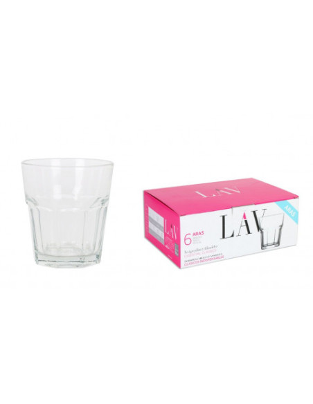 SET 6 VASOS AGUA 305CC ARAS