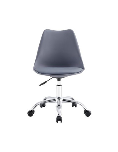 SILLA DE ESCRITORIO CON RUEDAS 97X47X58CM GRIS