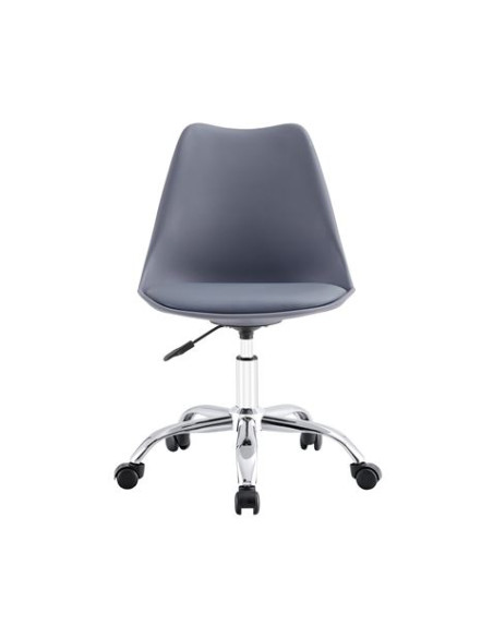 SILLA DE ESCRITORIO CON RUEDAS 97X47X58CM GRIS