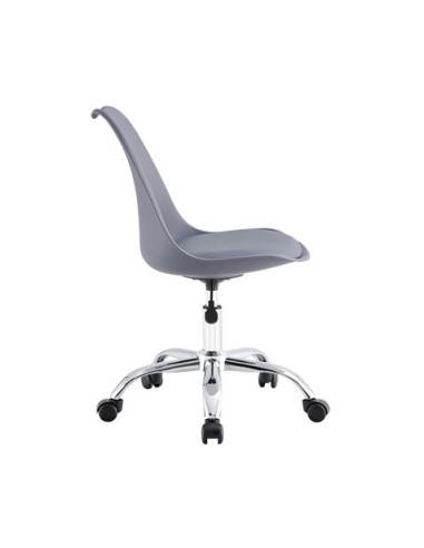 SILLA DE ESCRITORIO CON RUEDAS 97X47X58CM GRIS