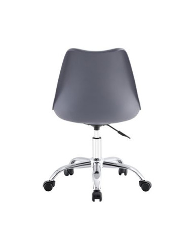 SILLA DE ESCRITORIO CON RUEDAS 97X47X58CM GRIS