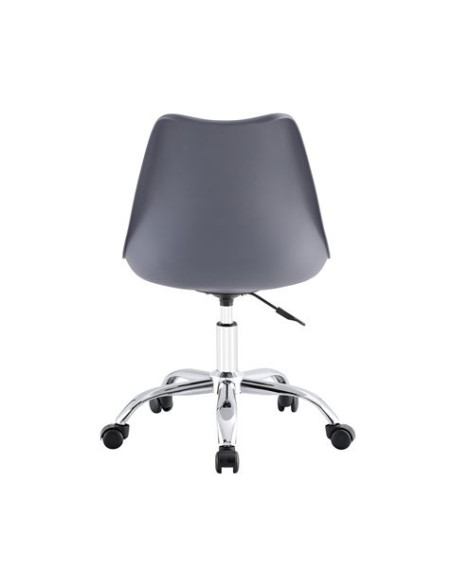SILLA DE ESCRITORIO CON RUEDAS 97X47X58CM GRIS