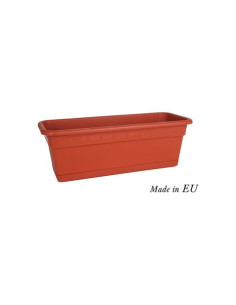 JARDINERA RECTANGULAR CON PLATO 50X20CM SQUARES DEM