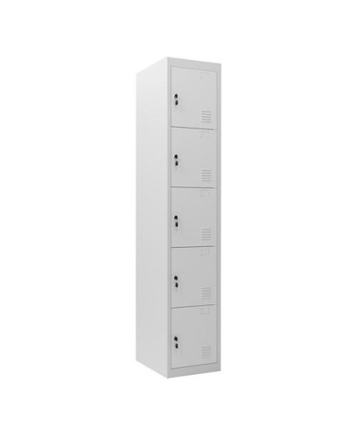 TAQUILLA METÁLICA 5 PUERTAS 1800X300X500MM CROMAD