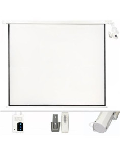 PANTALLA PROYECCION MOTORIZADA 2.40 X 2.40MTR CROMAD 2
