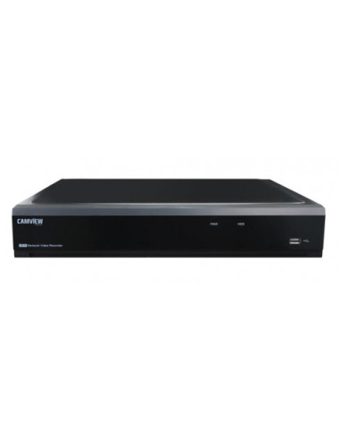 VIDEOGRABADOR IP 4K 16 CANALES 8MP DETECCION CARAS/VEHÍCULOS CAMVIEW