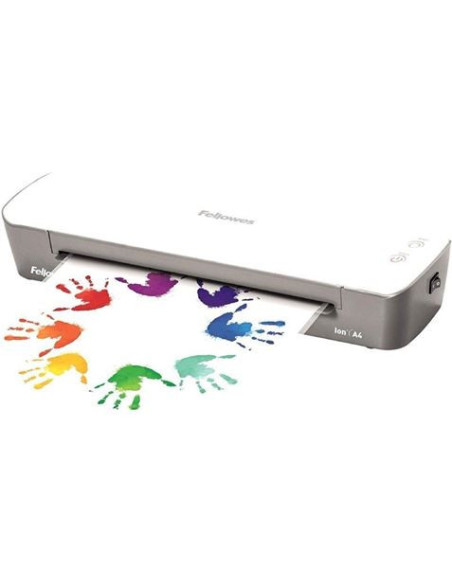 PLASTIFICADORA A4 ION 80-125 MICRAS GRIS/BLANCA FELLOWES
