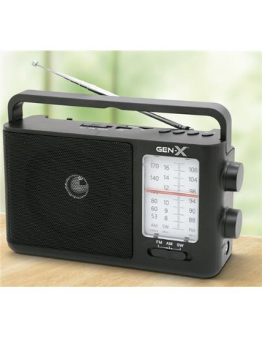 RADIO CLASICA RECARGABLE CON BLUETOOTH 4409 GEN-X