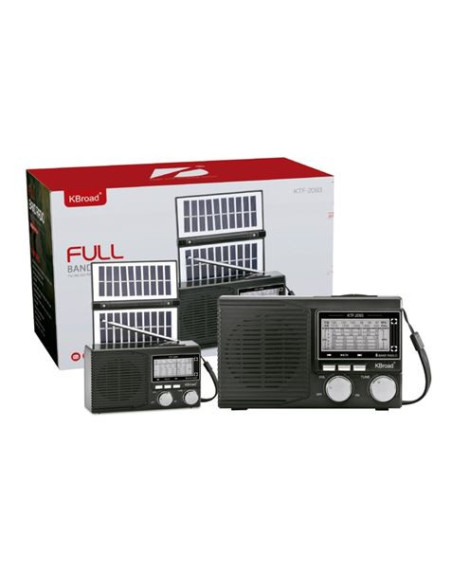 RADIO SOLAR - ALTAVOZ BT | USB | TF | LINEIN | FM | AM | SW
