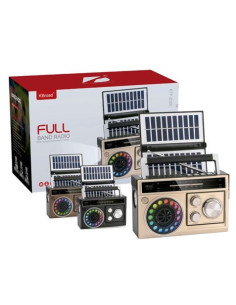 RADIO SOLAR - ALTAVOZ BT | USB | TF | LINEIN | FM | AM | SW | RGB GENX 2