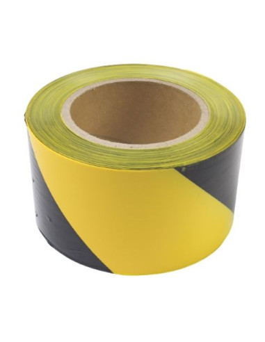 CINTA DE SEÑALIZACION NEGRO-AMARILLO 250Mtrs.X7Cm. MADER