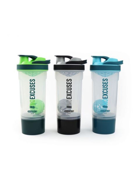 BOTELLA PLASTICA 700ML GYM SHAEKER CON DEPOSITO BEWINNER