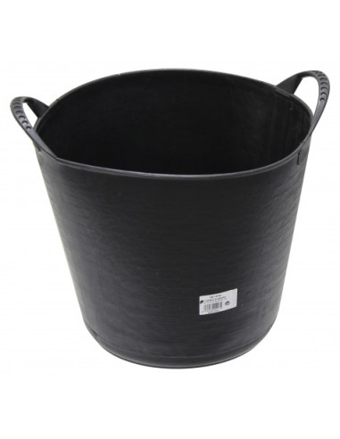 CUBETA REDONDA FLEXIBLE 22 LITROS NEGRO MADER