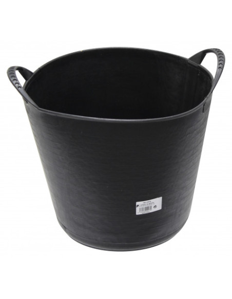 CUBETA REDONDA FLEXIBLE 22 LITROS NEGRO MADER