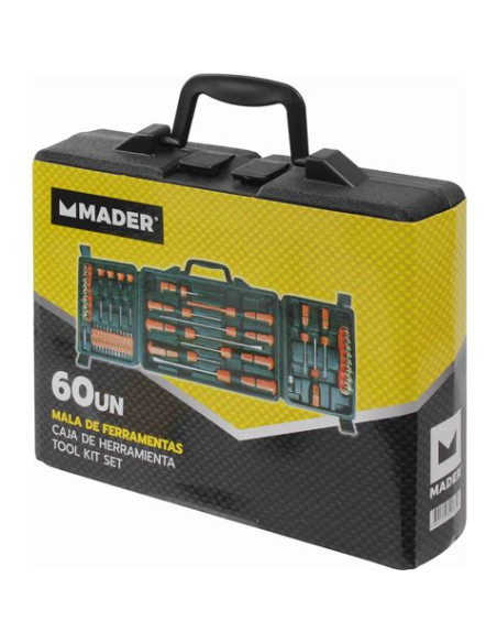 MALETÍN HERRAMIENTAS 60 PCS MADER