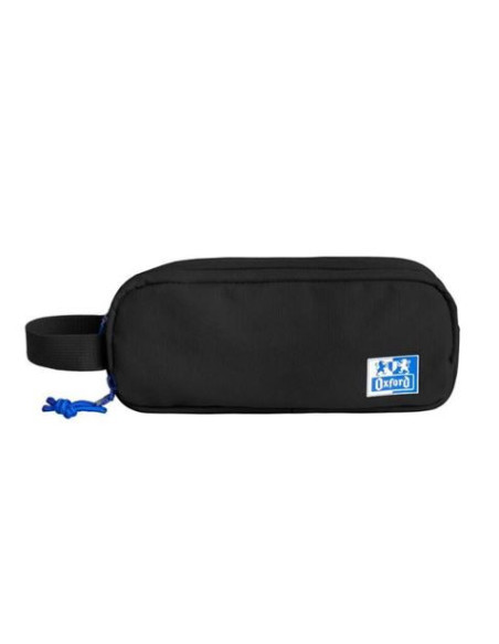 ESTUCHE 3 CREMALLERAS CON ASA LATERAL NEGRO OXFORD