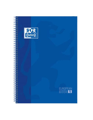 CUADERNO ESPIRAL TAPA DURA AZUL A4+ CUADRICULADO 5X5 OXFORD