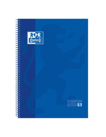 CUADERNO ESPIRAL TAPA DURA AZUL A4+ CUADRICULADO 5X5 OXFORD