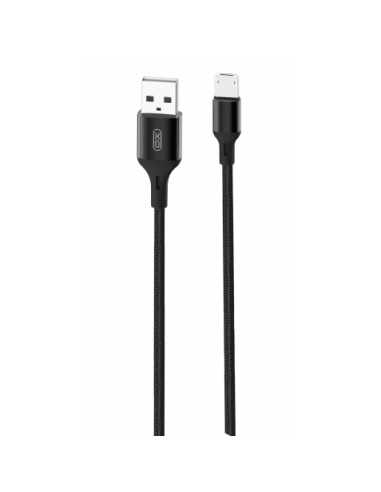 CABLE NB143 CORDON USB - MICRO USB | 2.4A | 2 MTR | NEGRO XO