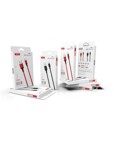 CABLE NB143 CORDON USB - MICRO USB | 2.4A | 1 MTR | ROJO XO