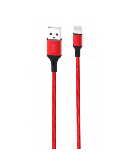 CABLE NB143 CORDON USB - LIGHTNING | 2.4A | 2 MTR | ROJO XO