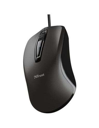 RATON OPTICO USB 3 BOTONES 1200DPI TRUST CARVE NEGRO