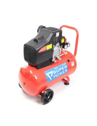 COMPRESOR DE AIRE 50 LITROS 1.5HP SUPER POWER