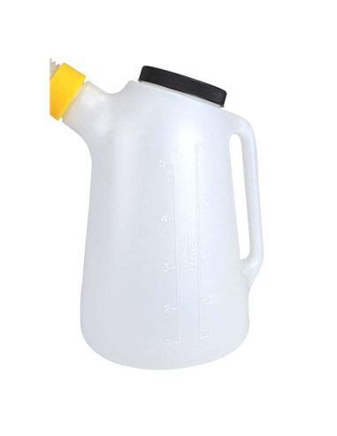 JARRA MEDIDORA 5 LITROS PARA ACEITE CON PUNTA FLEXIBLE