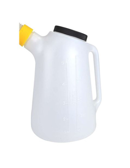 JARRA MEDIDORA 5 LITROS PARA ACEITE CON PUNTA FLEXIBLE